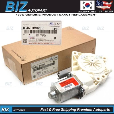 Genuine Window Motor REAR RIGHT RH for 2009-2014 Hyundai Genesis OE# 83460-3M020 - Image 1 of 4