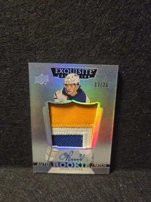 2022-23 Ultimate Exquisite Collection OWEN POWER /25 AUTO Rookie Patch - Image 1 of 4