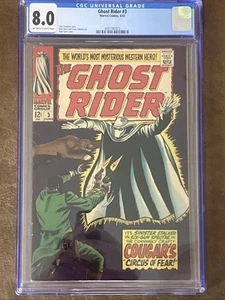 The Ghost Rider #3 Marvel 1967 CGC 8,0 Friedrich and Ayers Circus of Fear - Imagen 1 de 2