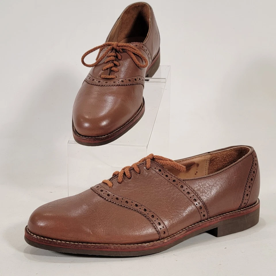 Zapatos de vestir Johnston Murphy para hombre 8 de colección marrón montura Oxford zapatos Foto 1 de 4
