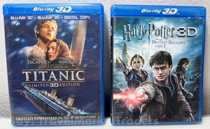 Titanic Blu-ray 3D, 2D, Harry Potter And Deathly Hallows Part 2 π₯πΏπ₯3D π₯πΏπ₯ - Picture 1 of 7