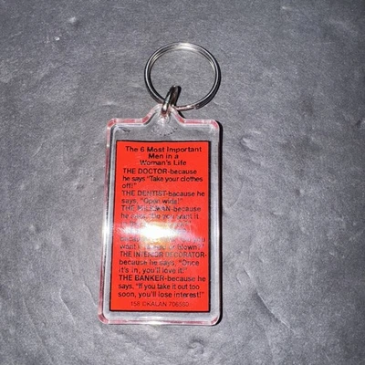 Винтажная новинка взрослый юмор брелок «Важные мужчины в женской жизни» кольцо для ключей C - Изображение 1 из 4