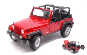 MODELLINO AUTO STATICO MAISTO JEEP WRANGLER RUBICON ROSSO MODELLISMO SCALA 1:18 - Foto 1 di 2