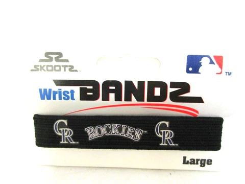 Colorado Rockies Wristband Skootz Baseball MLB Bracelet Wear LARGE Cover