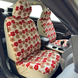 For Nissan Versa Girl Flora Velvet Front Car Seat Covers Car Protector - Picture 1 of 6