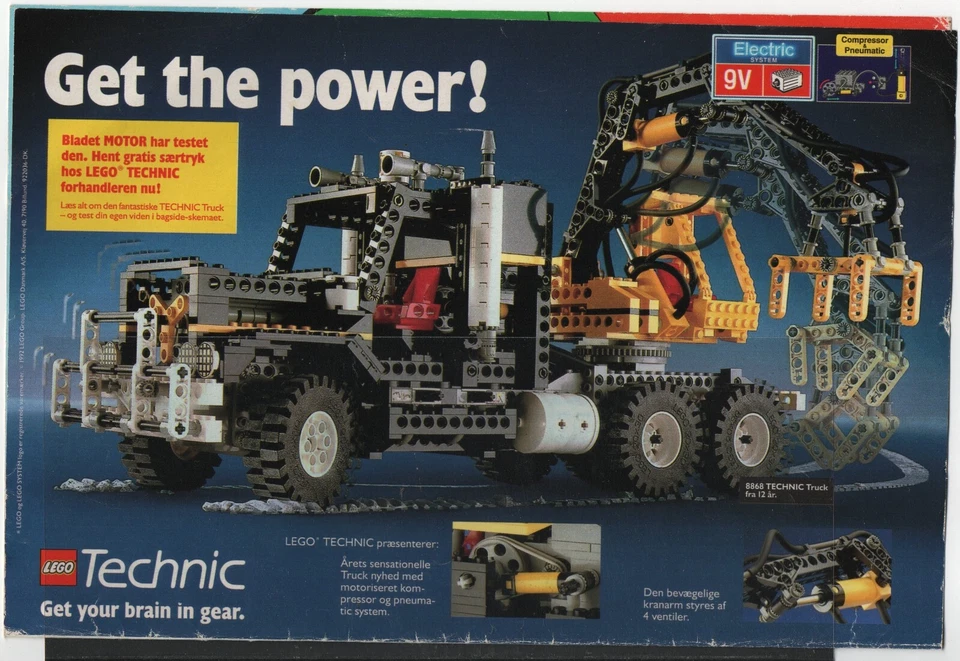 LEGO ADVERTISING INSERTS # 2-1329 # TECHNIC  # THE SUPER TRUCK # 1992 # - Image 1 of 1