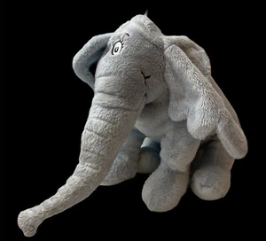 Dr Seuss Horton Hears a Who Elephant Plush Stuffed Animal 9" Light Blue Story - Picture 1 of 6