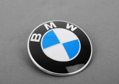 GENUINE Front Hood Badge Emblem Sign Logo Roundel For BMW 6 7 Series X1 X3 X5 X6 - Image 1 of 3