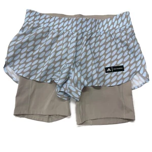 Adidas Marimekko Shorts Womens Medium Leggings Running Drawstring - Picture 1 of 7
