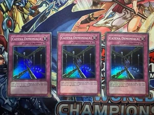 Fiendish Chain ABPF 1st SUPER RARE (ITALIAN) X3 - Picture 1 of 2