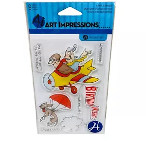 Art Impressions Clear Stamps 9-teiliges lustiges Geburtstagswünsche Set - Bild 1 von 2