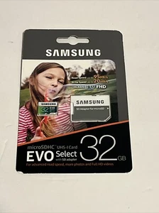 Samsung EVO Select 32 Go Classe 10 - Carte MicroSDHC avec adaptateur - (MB-ME32GA/AM) - Photo 1 sur 2