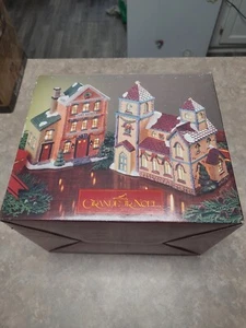 Grandeur Noel 2 Collectible Porcelain Village Set Florist & Candy Store - Picture 1 of 7