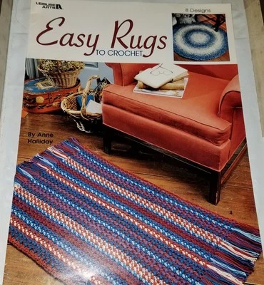 AW24 LEISURE ARTS 2001, EASY RUGS TO CROCHET - 8 DESIGNS  - Image 1 of 2