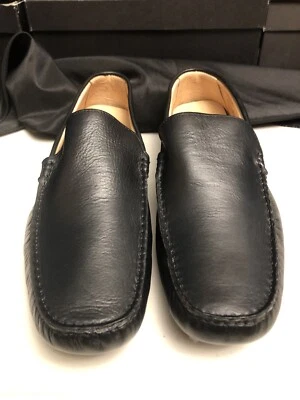 Vintage Barneys New York Loafer Driver Shoes Black Size 13 Made In Italy $338.00 - Image 1 of 4