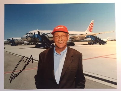 Niki Lauda Coulthard 2x signiert F1 Formel 1 orig. Unterschrift Autogramm Buch - Bild 1 von 4