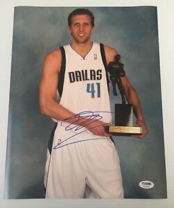 Dirk Nowitzki Signed Autographed 11x14 Photo Dallas Mavericks PSA/DNA COA1