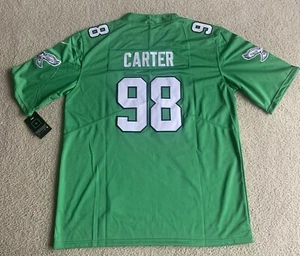 NWT Jalen Carter Philadelphia Eagles Throwback Kelly Green Jersey Size Small - Picture 1 of 5