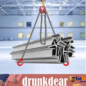 5/16 in*10FT Adjustable Chain Sling with Grab Hook Lifting Chains 5T/11023 lbs - Picture 1 of 19