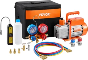 Bomba De Vacio Aire HVAC Conjuntos Manometro Combinado Kühlanlage AC 1/3 PS - Bild 1 von 12