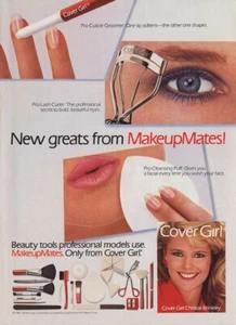 1985 Cover Girl Christie Brinkley Make-up 1-seitige MAGAZINANZEIGE - Bild 1 von 1