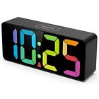 7.5 Inches Big Number Alarm Clock For Seniors & Kids 0-100% Adjustable Bright...