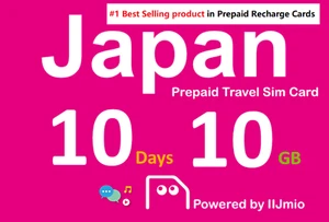 *Special semanal* Japón Travel-Docomo IIJmio 10 días 10 GB tarjeta SIM DE DATOS - Imagen 1 de 2