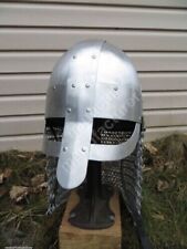 Chainmail Look Style Handmade Gift Medieval Viking Vended Spectacle Steel Helmet