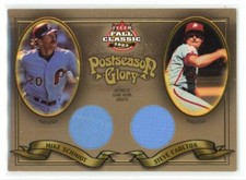2003 Fleer Fall Classics Postseason Glory Dual Swatch Mike Schmidt/Steve Carlton