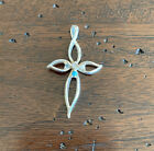 Lenox Sterling Silver Multi-Stone Cross Pendant - Signed - So pretty!