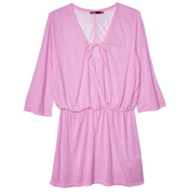 Prana Womens Pink Keoki Tunic Tie Front Coverup Size Small - Imagem 1 de 4