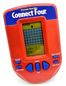 VTG Milton Bradley Connect Four 4 Electronic Handheld Travel Game 2002 Tested_ - Picture 1 of 10