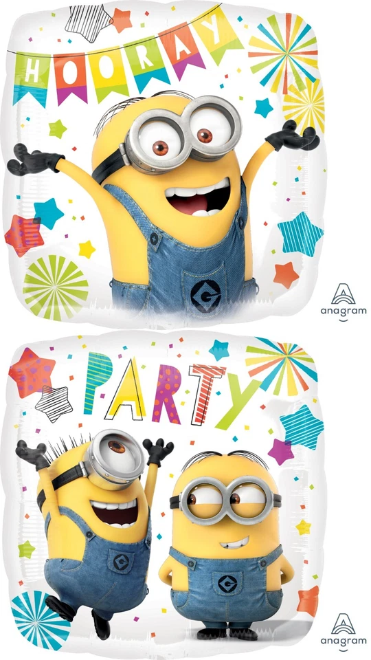 2*Foil balloon 18 inch  Despicable Me Minions party decoration - Image 1 of 1