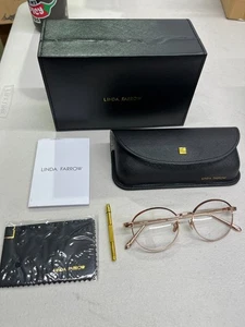 Linda Farrow LFL580 Brille in Roségold / Mokka - Bild 1 von 10