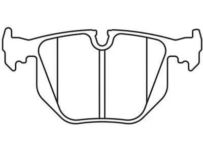 For 2000-2006 BMW X5 Brake Pad Set Rear Hawk 73338VXCQ 2001 2002 2003 2004 2005 - Изображение 1 из 3