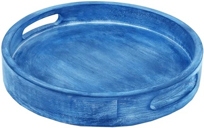 12" Decorative Wooden Serving Tray - Perfect for Breakfast, Lunch, Dinner, Ap... - Image 1 of 4