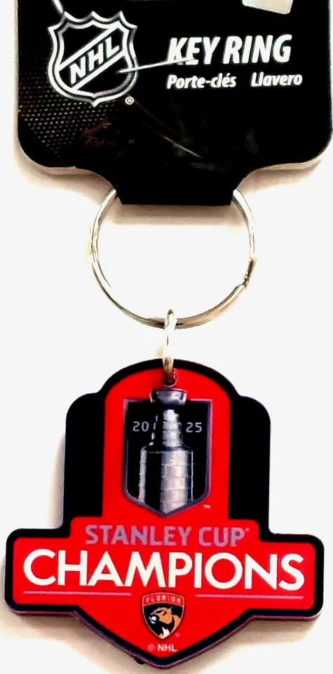 Chaveiro Florida Panthers 2025 Stanley Cup Champions - Imagem 1 de 1