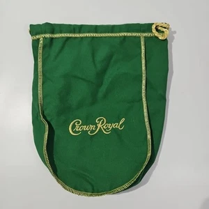 Crown Royal Bag - Apple Green Gold / Yellow Large Size Drawstring Felt - Clean - Bild 1 von 9