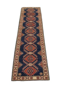 2'9" x 11'2" ft. Afghan Kazak Hand Knotted Wool Tribal Turkmen Runner Rug - Picture 1 of 7