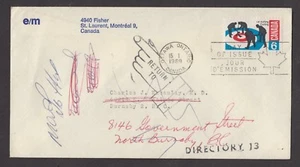 1969 Nº Curling 490, 6c. Elliott-Marion comercial FDC., reenviado y devuelto - Imagen 1 de 2