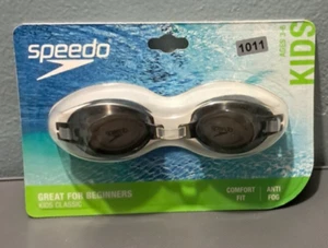 Speedo Kids' Splasher Ages 3-6 Anti Fog Swimming Goggles BLACK SMOKE 1011 UE34 - Imagen 1 de 2