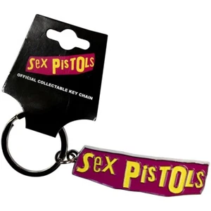 SEX PISTOLS PINK LOGO HIGH QUALITY METAL KEY RING OFFICIALLY LICENSED - Picture 1 of 6