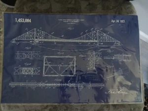 Golden Gate Bridge 1923 Long Span Bridge Construction Blueprint - Picture 1 of 9