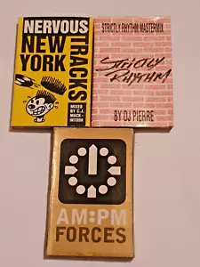 DJ Magazine House Cassette x3 Mini Bundle Nervous, AM:PM, Strictly Rhythm - Picture 1 of 5
