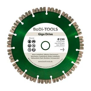 Disco de separación de diamante 230 - 350 para hormigón armado 15 mm altura de segmento - Imagen 1 de 6