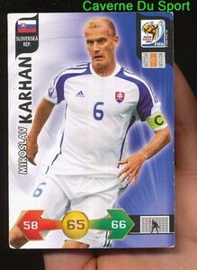 MIROSLAV KARHAN SLOVAKIA CARD ADRENALYN WORLD CUP SOUTH AFRICA 2010 PANINI T