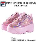 FILA Disruptor II Wedge Festival Pink 2024SS Women's Shoes Sneakers US5.5-9 New