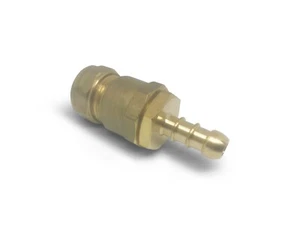 British Made 15mm BRASS COMPRESSION FITTING TO 10mm NOZZLE FITS 8mm I/D HOSE - Picture 1 of 10