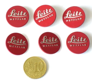 Leica Leitz / Wetzlar 6x Typenschilder Embleme Roter Punkt - Photo 1/4