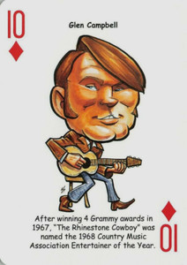 Glen Campbell Country Singer Single Swap Playing Card - 1 Card